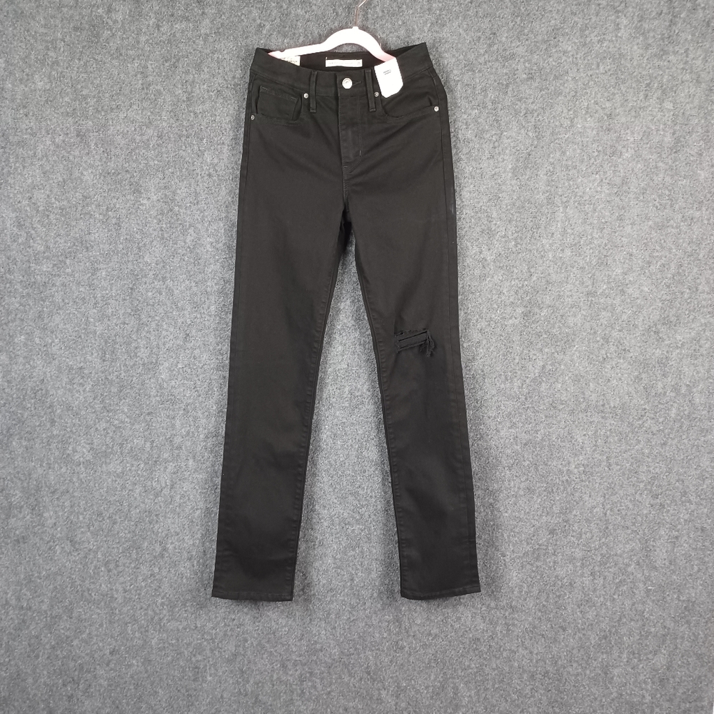 Levi's  724 Black Jean Straight Leg Size 25 Cotton Blend Women's